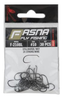 Fasna F-210BL 2X Strong Wire Stillwater/Wet Hooks 30pc
