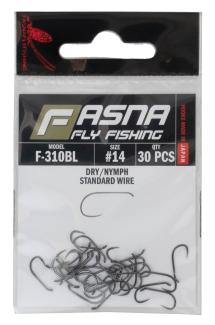 Fasna F-310BL Standard Wire Dry/Nymph Hooks 30pc