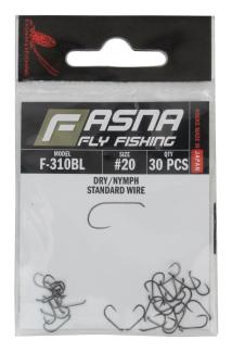 Fasna F-310BL Standard Wire Dry/Nymph Hooks 30pc