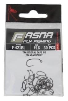 Fasna F-421BL Traditional Gape Jig Hooks 30pc