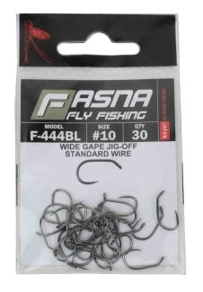 Fasna F-444BL Standard Wire Jig Off Wide Gape Hooks 30pc