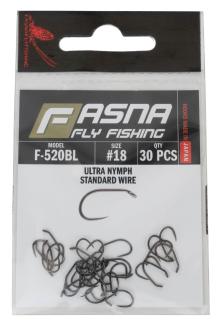 Fasna F-520BL Standard Wire Ultra Nymph Hooks 30pc