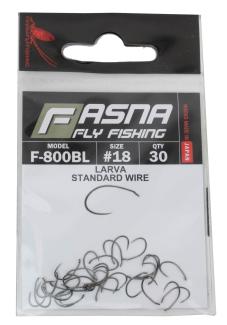 Fasna F-800BL Standard Wire Larva Hooks 30pc