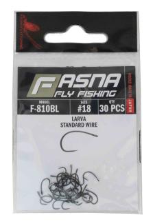 Fasna F-810BL Standard Wire Larva Hooks 30pc