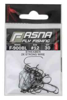 Fasna F-900BL 2X Strong Wire Streamer Hooks 30pc